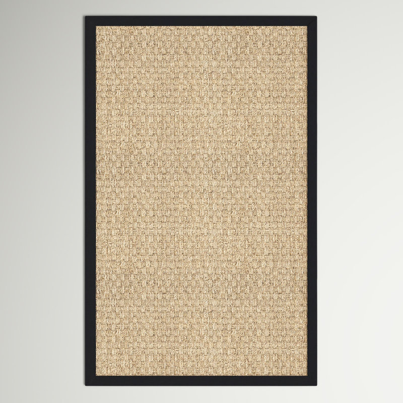 Tapis naturel / noir Auckland, Rectangle 2 pi 6 po x 4 pi
