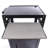 Steel Large AV Cart Adjustable Height Cart with Locking Cabinet