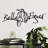 Stylish Decorative Metal Wall Accessory, Black, 23.6 x 9.8 inches | 100% Durable Metal, Thickness: 0.06 inches | Lightweight Design at 0.4 lbs | Perfect for Home Decor & Modern Interiors, Eye-Catching & Elegant