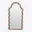 Pine Wood Curved Wall Mirror
