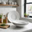 Waterside White Porcelain Pasta Bowls 27.3x5.8cm