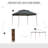Outsunny 11' X 11' Pop Up Canopy, Outdoor Patio Gazebo Shelter With Removable Zipper Netting, Instant Event Tent W/ 114 Square Feet Of Shade And Carry Bag For Backyard, Garden-125204832-125204828