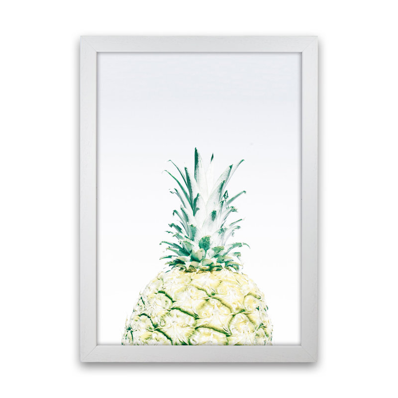Pineapple by Victoria Frost - Print, White Framed, 34cm H x 25cm W x 3cm D
