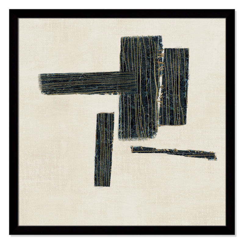 «Stiched II» par Casa Fine Arts, Impression encadrée noire sans passe-partout, H 37,5 po x l 37,5 po x P 1,25 po