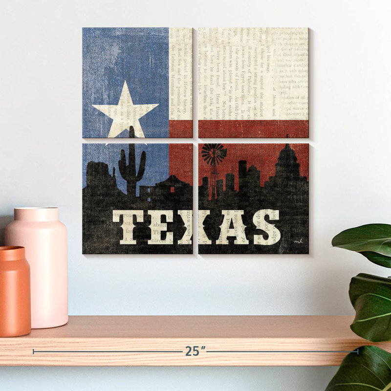 Borges Texas, 18" H x 18" W
