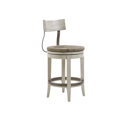 Oyster Bay Swivel Upholstered Stool
