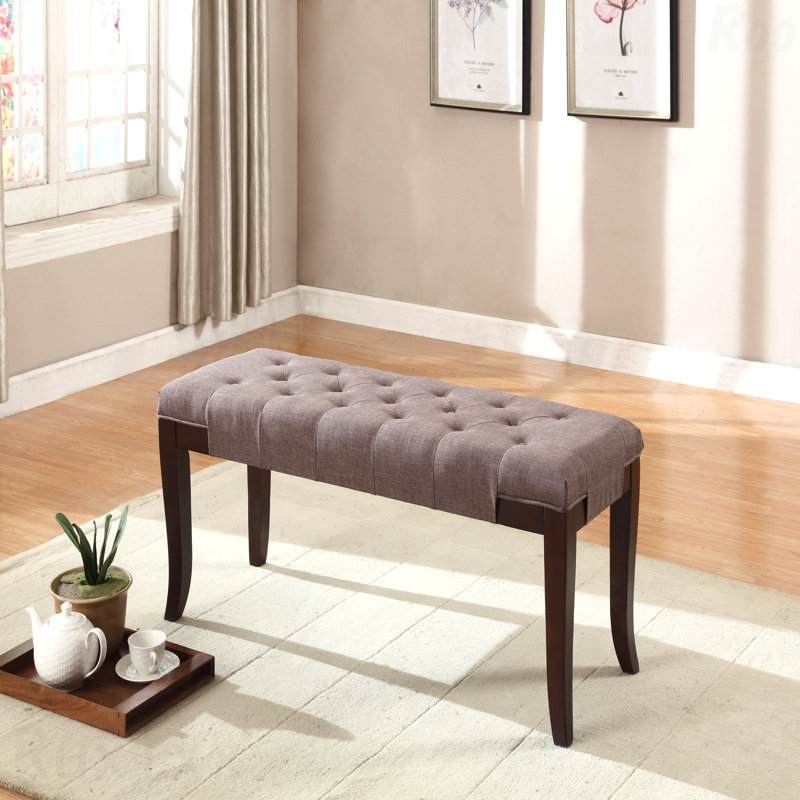 Banc - Siège à coussin capitonné, Brun