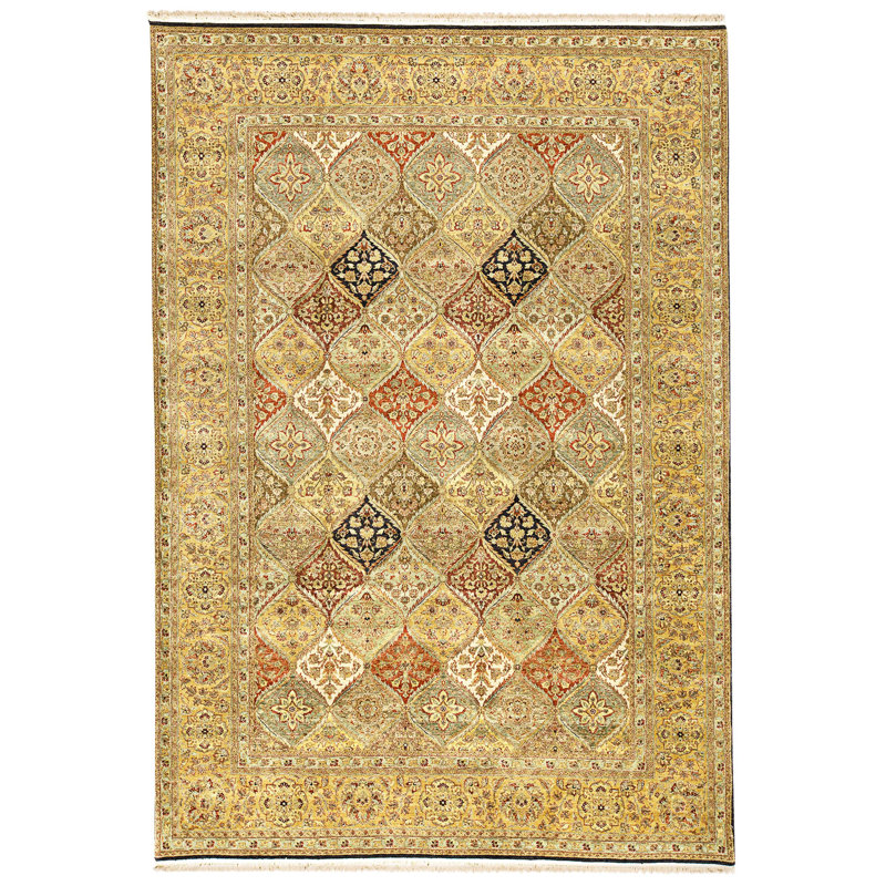 Hand Knotted Wool Area Rug