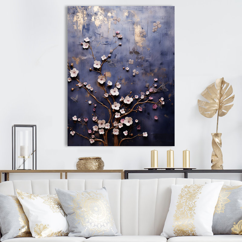 Gothic Floral Garden 2 - Floral Wall Art, Wrapped Canvas, 40" H x 30" W x 1.5" D