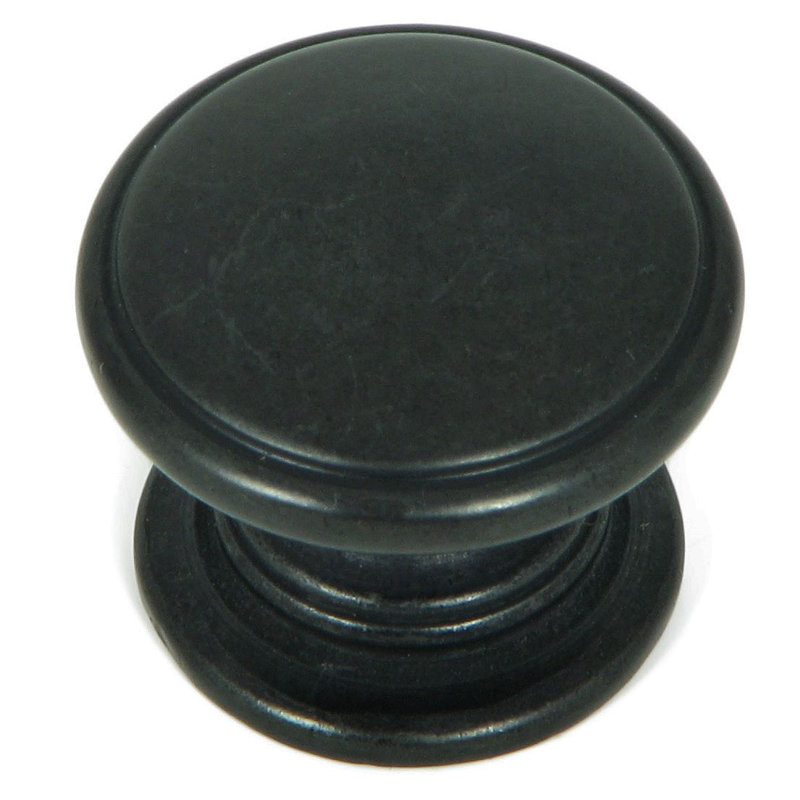 Saybrook 1 1/4" Diameter Mushroom Knob Multipack, Antique Black