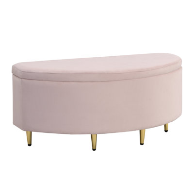 Egidio Velvet Upholstered Storage Bench