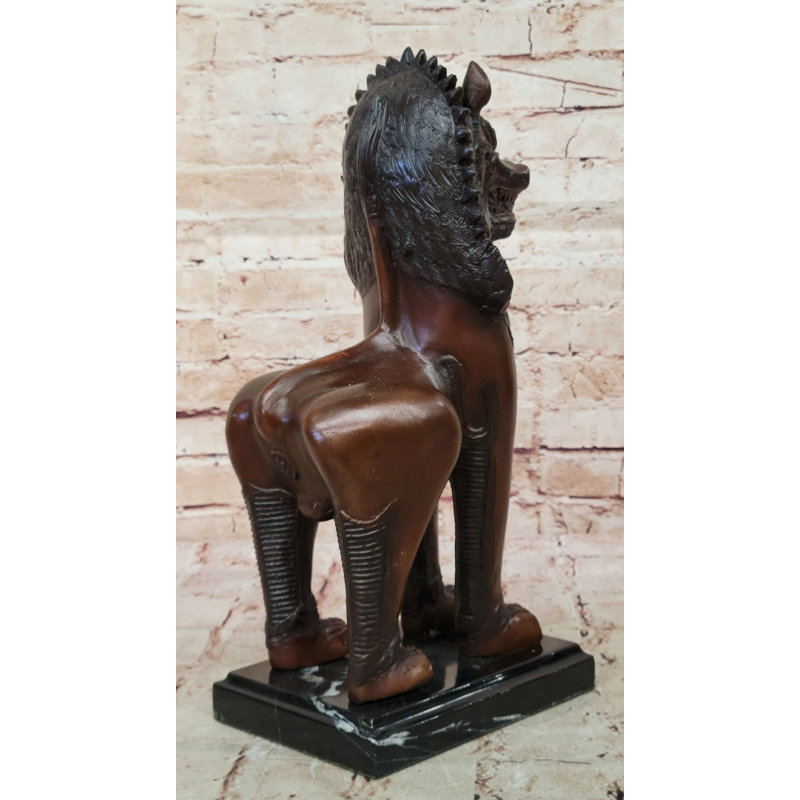 Statue de chien bronze en bronze Foo