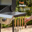 Barbecue au gaz en acier inoxydable à 4 brûleurs R.W.FLAME, avec 1 brûleur latéral et roues universelles à double frein, offre une puissance de 42 000 BTU. Idéal pour les barbecues en famille et un cadeau idéal pour les Fêtes.
