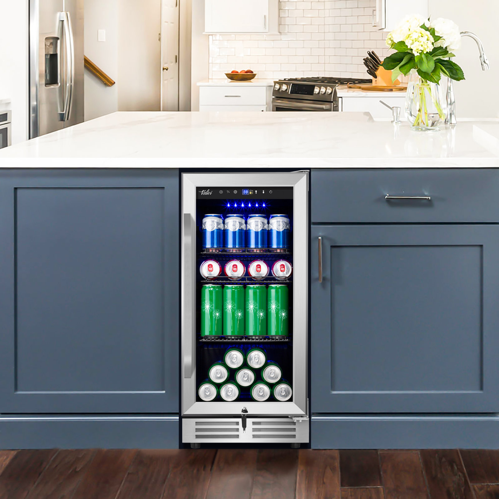 Velivi 127 Cans (12 oz.) 3.1 Cubic Feet Built-In & Freestanding Beverage Refrigerator | Fridge.com