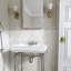 Classico Carrara 6" x 1.3" Matte Ceramic Bullnose Tile Trim in White/Gray