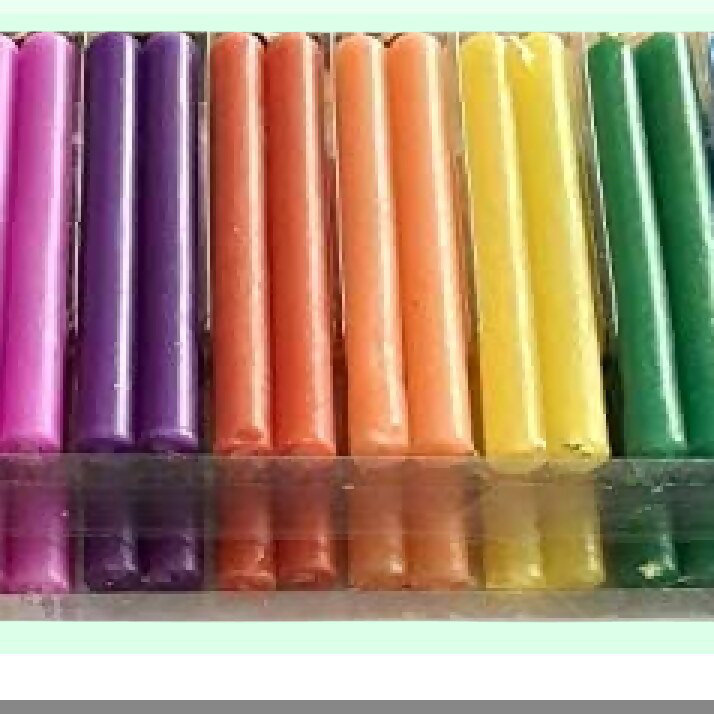 Deep Colored Unscented Candle Set in Gift Box