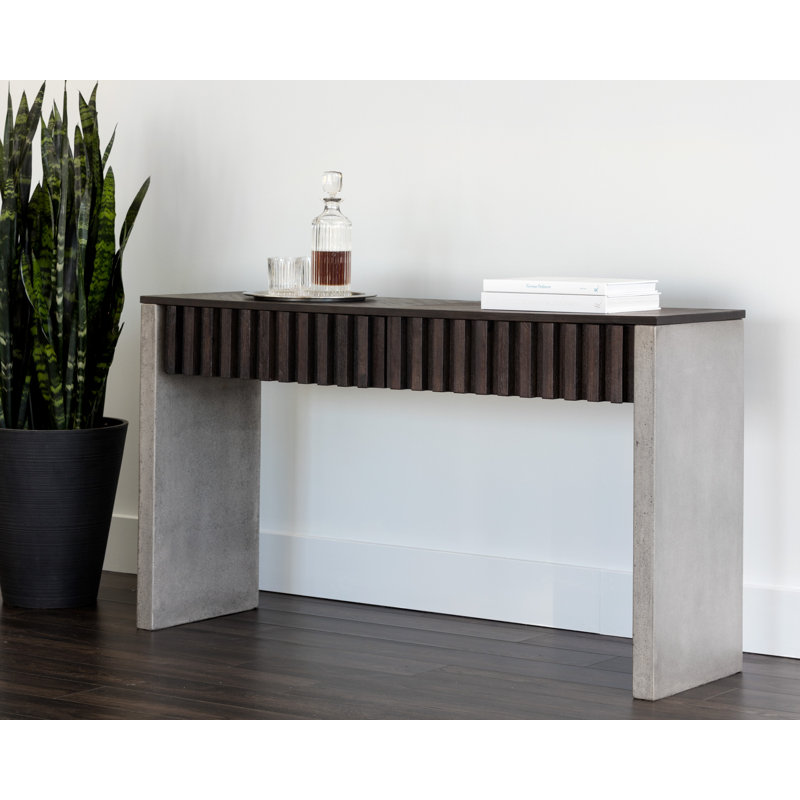 Mixt 55'' W Solid Wood Console Table