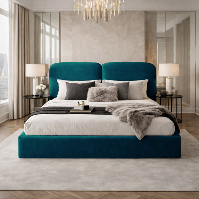 Upholstered Velvet Bed