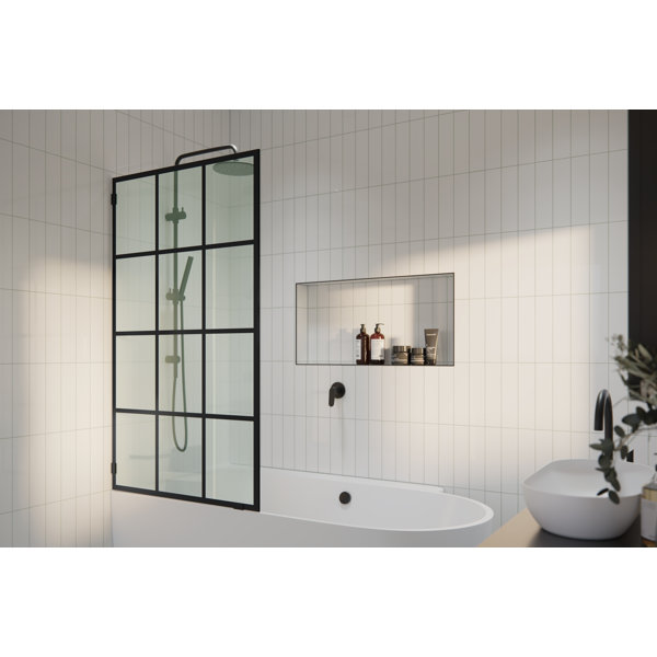 Glass Warehouse Esprit 34 in. x 58.25 in. French Monture Single Fixed ...