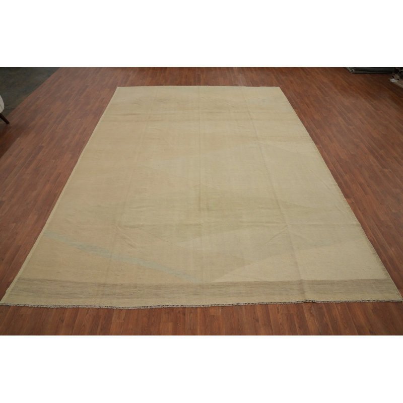 Grand tapis kilim sophistiqué 10 x 13 pour rehausser l'élégance de la décoration intérieure
