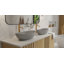 Lavabo de salle de bain vasque en résine 24 po x 13 po Badeloft WB-03-MGRY en gris mat-138192848
