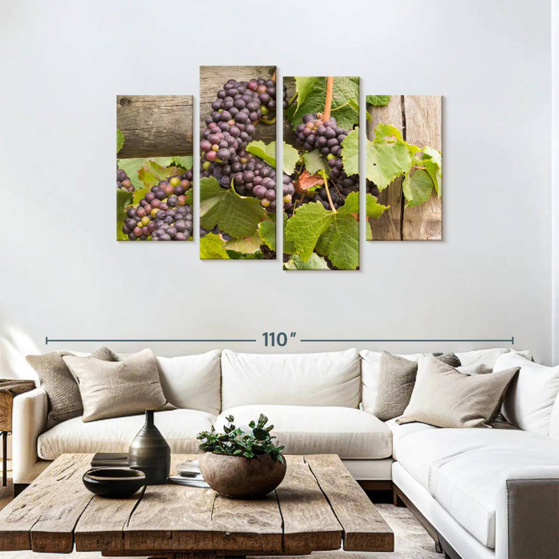 Yarlin Purple Pinot Grapes, 48" H x 75" W