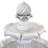 Arcade Polyresin 2-Tier Solar Fountain with Battery Backup - White-1743734698