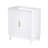 30'' White Bathroom Vanity Cabinet with Grille Doors-123186275-123186273