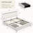 Kendrall Upholstered Storage Bed Frame with Adjustable Headboard & LED Lighting-1357321351-1357321401