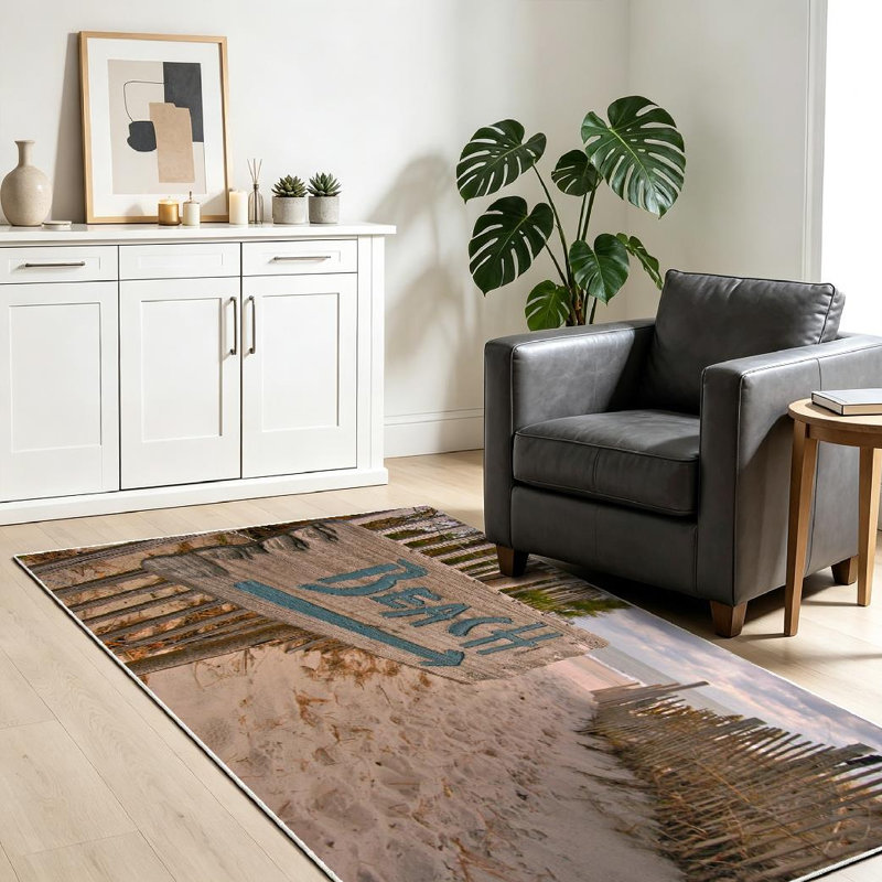 Tapis de plage transparent Clear Beach, Rectangle 39" x 63"