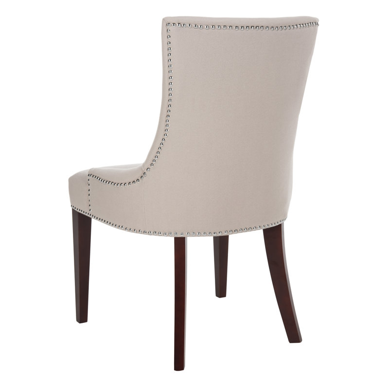 Chaise d'appoint rembourrée Abby, Lin beige
