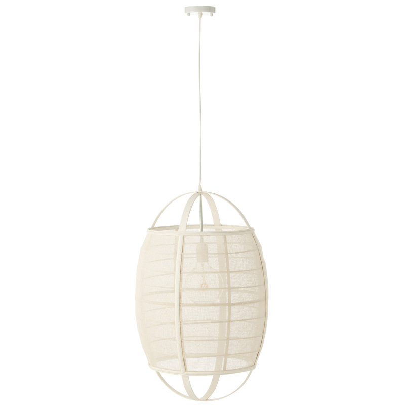 Spring / Summer 2024 - Light Drum Pendant, 66cm H x 43 cm W x 43cm D, White