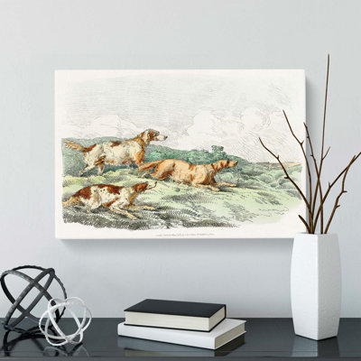 Running Hounds by Henry Alken - Wrapped Canvas Painting