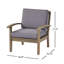 Chaise longue de patio en bois d'acacia durable, conception moderne pour la détente dans la cour