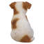 Statue chiot russel terrier jack assis