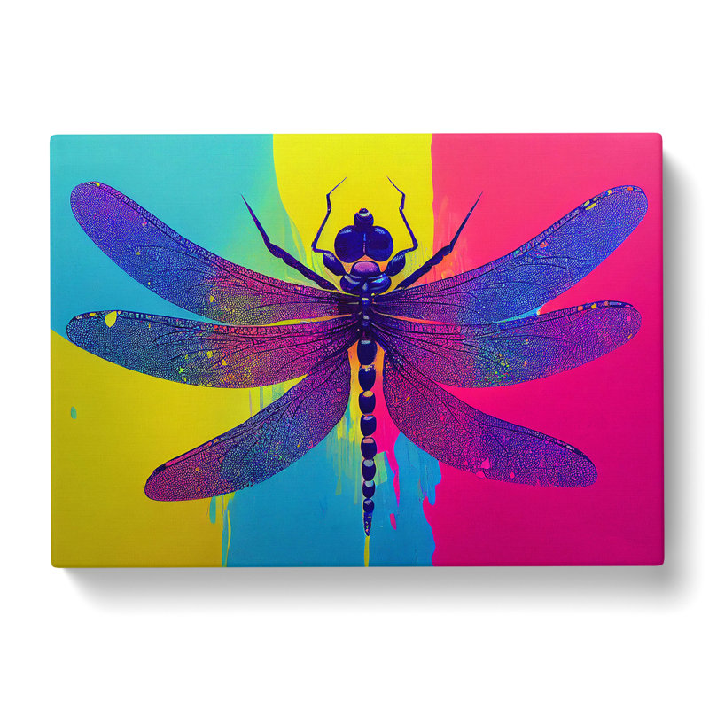 Dragonfly Splash Vol.2 Abstract - Wrapped Canvas, 50cm H x 76cm W x 3cm D