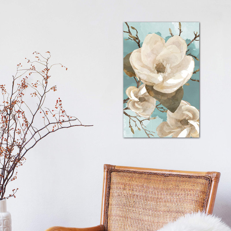 Magnolia II by Bluebird Barn - Painting on Canvas, 66.04 cm H x 45.72 cm W x 1.91 cm D, No Frame