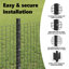 Vidaxl Fence With Posts Steel-116797947-116797938