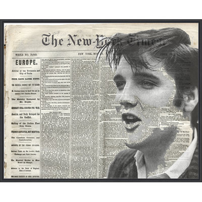 Elvis - cadre flottant, impression sur toile