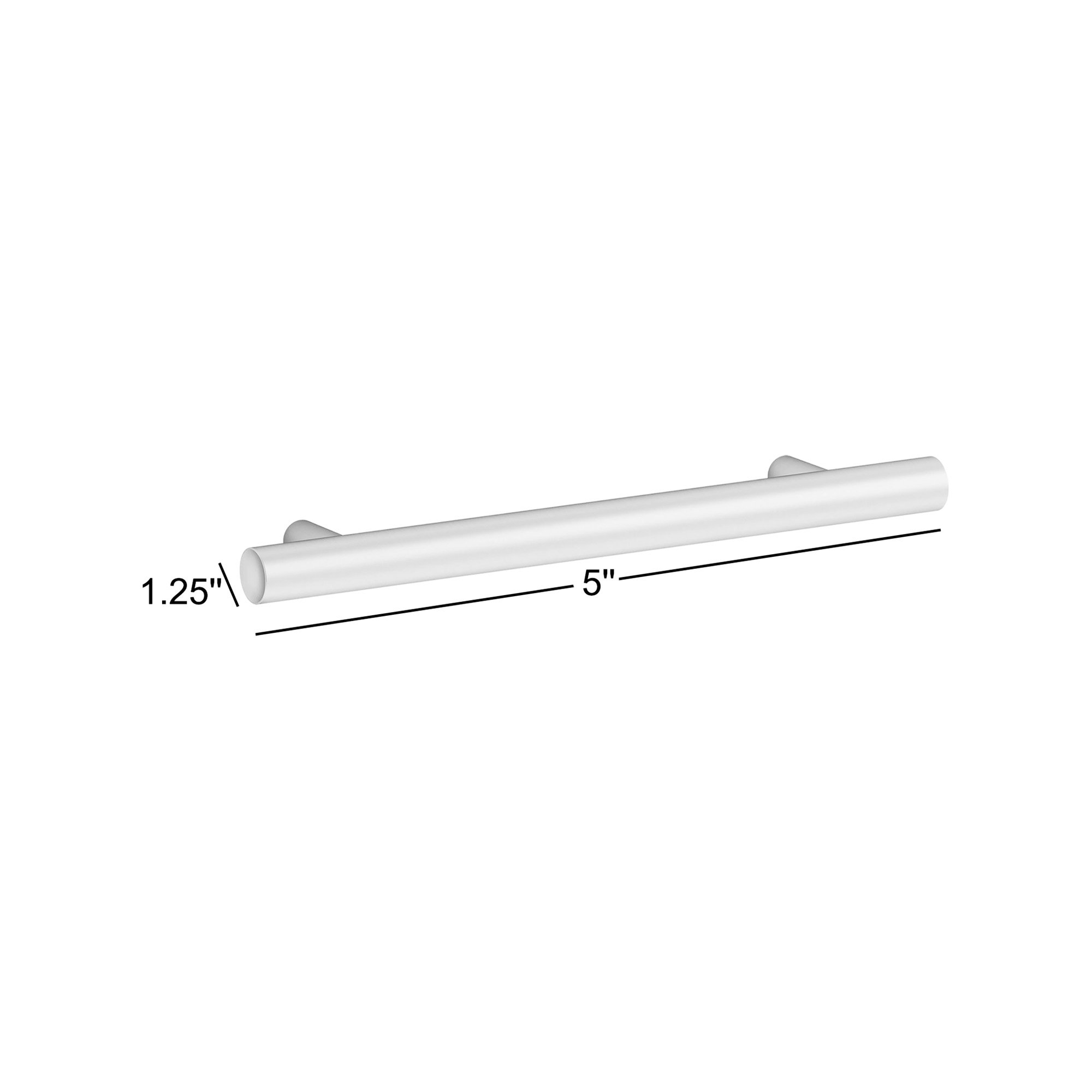 Purist 5" Center to Center Bar Pull, Vibrant Brushed Moderne Brass, 5"