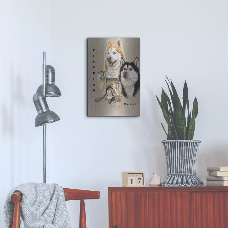 " Siberian Husky " by Barbara Keith, 24" H x 16" W