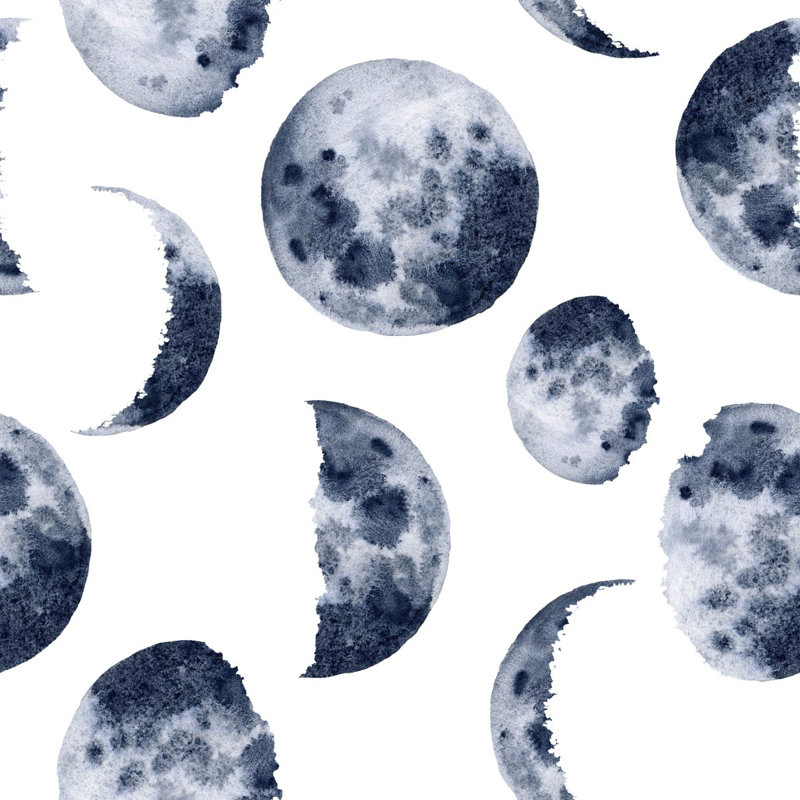 Panneau de papier peint L 18,75 pi x l 25 po Moon