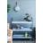 35X12.5X40" Galvanized Shelf Display 3-Tier