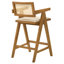 Chaise de bar en rotin tissé (ensemble de 2)