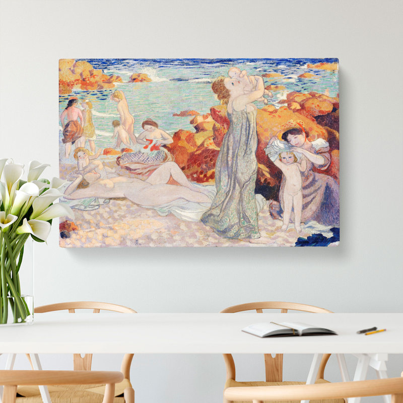 Bathers by Maurice Denis - Wrapped Canvas, 50cm H x 76cm W x 3cm D