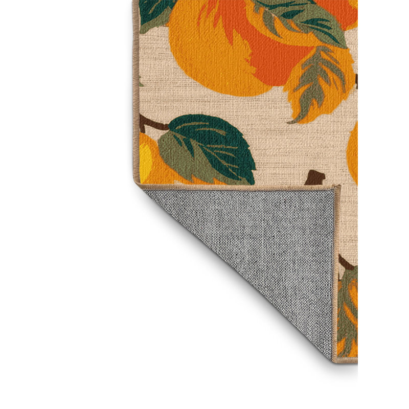  Tapis lavable abricot, Tapis de couloir 2 pi x 4 pi