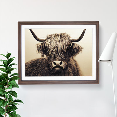 Highland Cow View Vol.3 - Framed Print