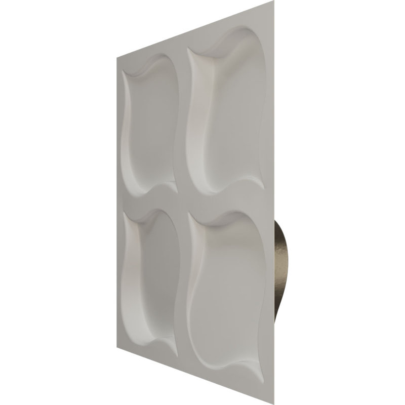 Panneau mural 3D 19,63 "x 19,63" en noir (paquet de 12), Noir