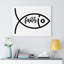 Faith Fish - Wrapped Canvas Print-783873256
