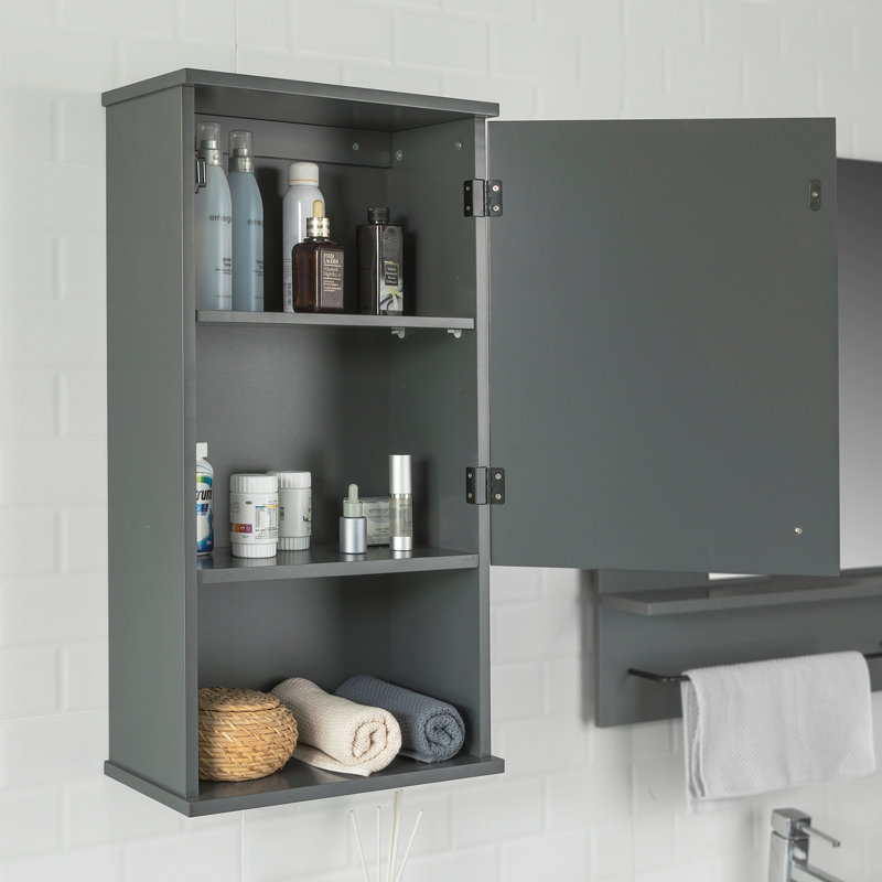 Skofte Bathroom Cabinet, Dark Grey